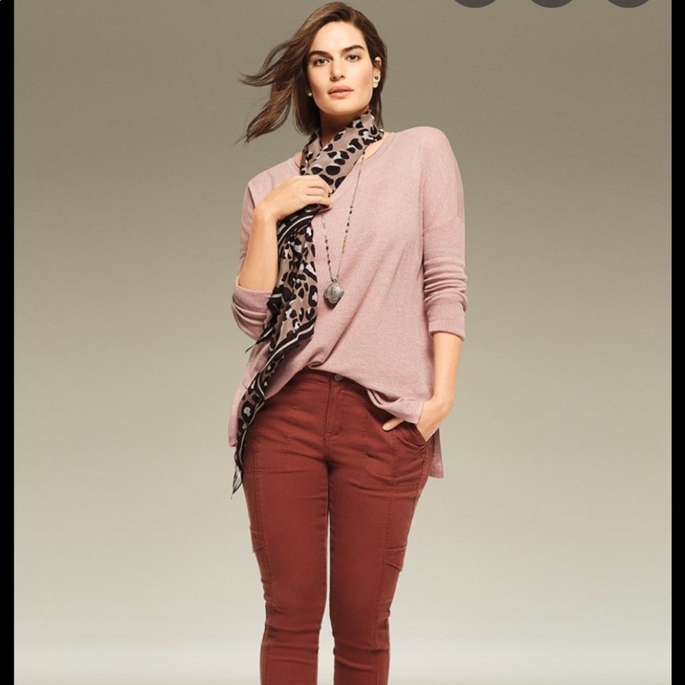 Cabi Play Pullover Pink sweater Medium